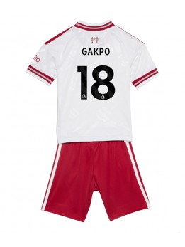 Liverpool Cody Gakpo #18 Auswärts Trikotsatz für Kinder 2026-27 Kurzarm (+ Kurze Hosen)
